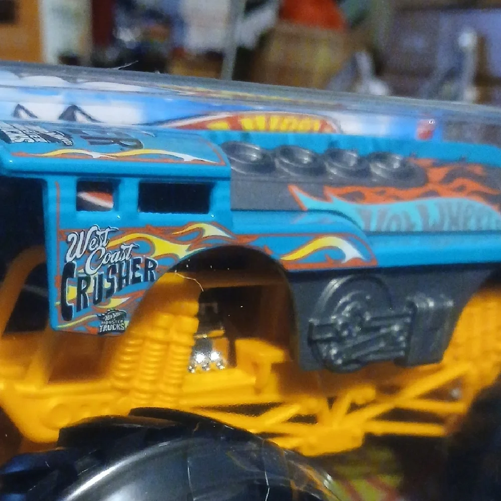 Hot Wheels West Coast Crusher Monster Truck - Blue and Orange